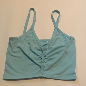 Pacsun blue cropped top